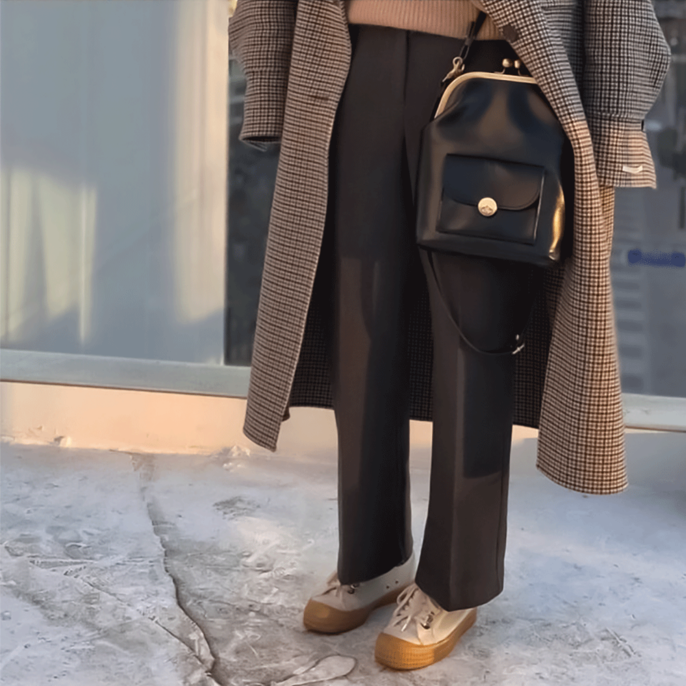 Lucyna – Klasyczne zapięcie – Torba crossbody-10287801336151-Krystyna Skórzane Atelier