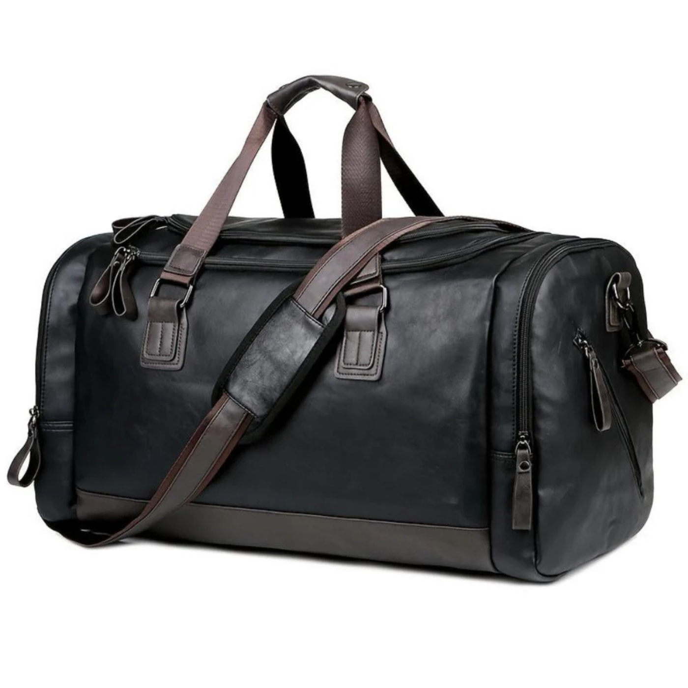 Walerian – Pojemny design – Torba podróżna typu duffel-10287801074007-Krystyna Skórzane Atelier