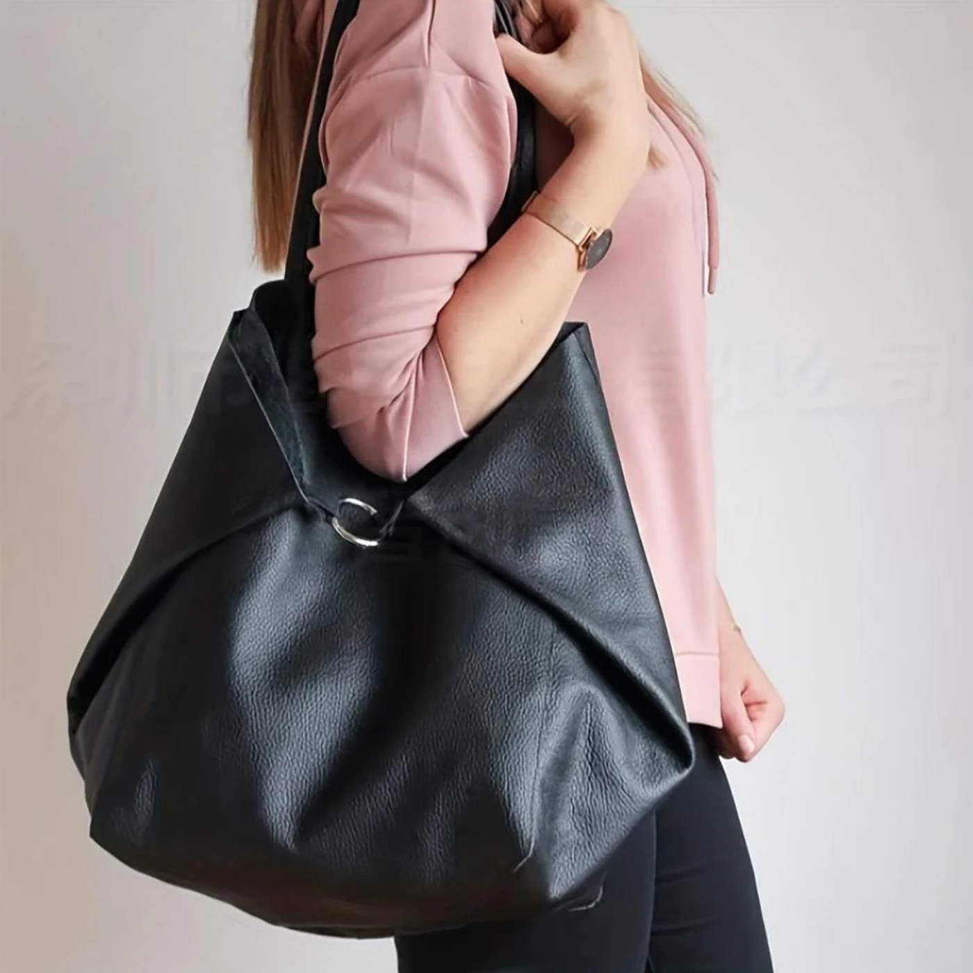 Elwira – Minimalistyczny oversize’owy design – Torebka typu tote-10287801139543-Krystyna Skórzane Atelier