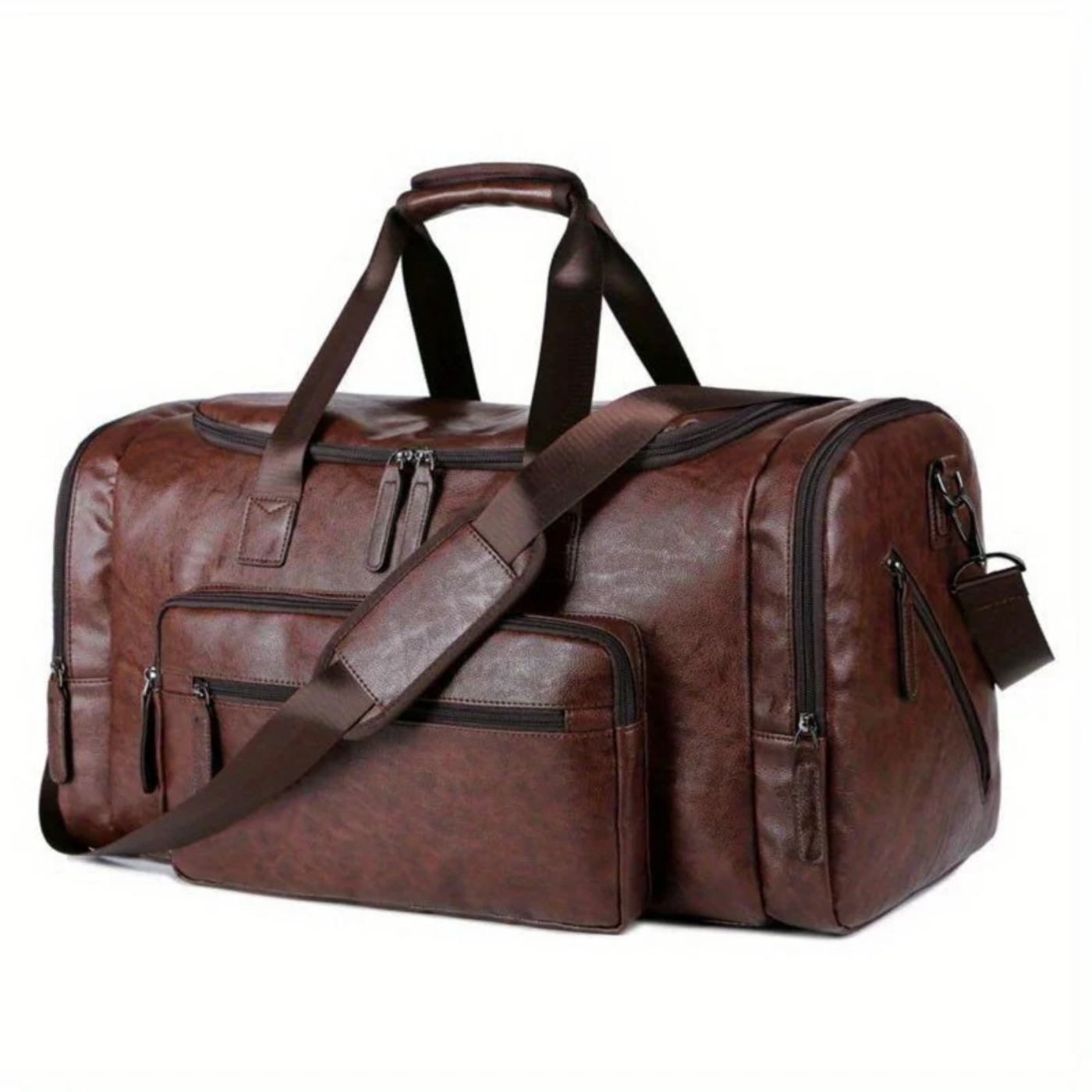 Walerian – Pojemny design – Torba podróżna typu duffel-10287801074007-Krystyna Skórzane Atelier