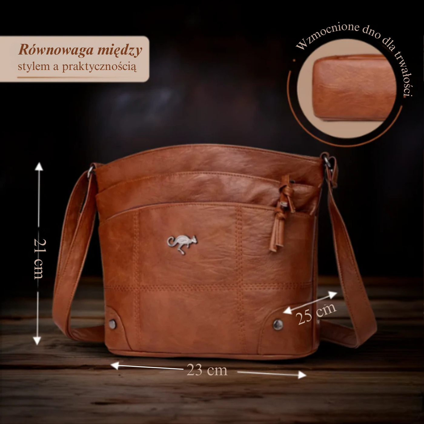 Larana – Elegancki design – torba crossbody-10287800090967-Krystyna Skórzane Atelier