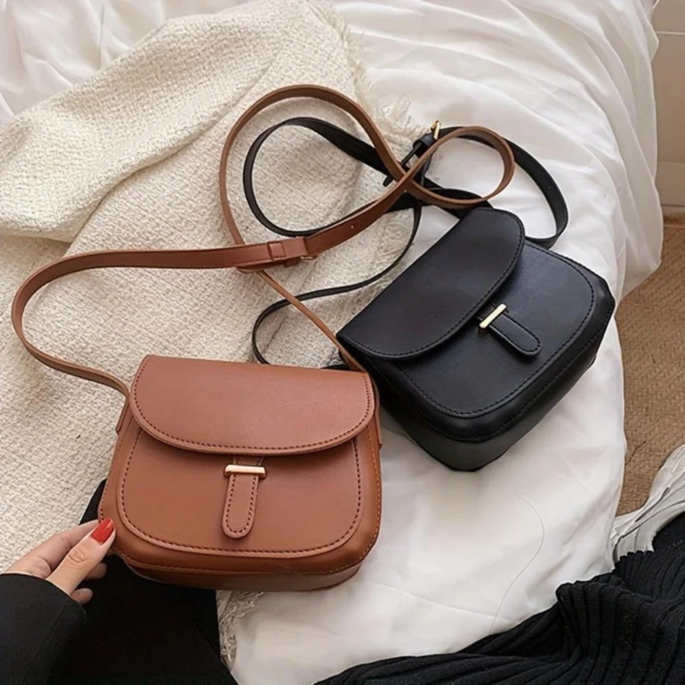 Milena – Minimalistyczny styl – Torebka crossbody-10287801401687-Krystyna Skórzane Atelier