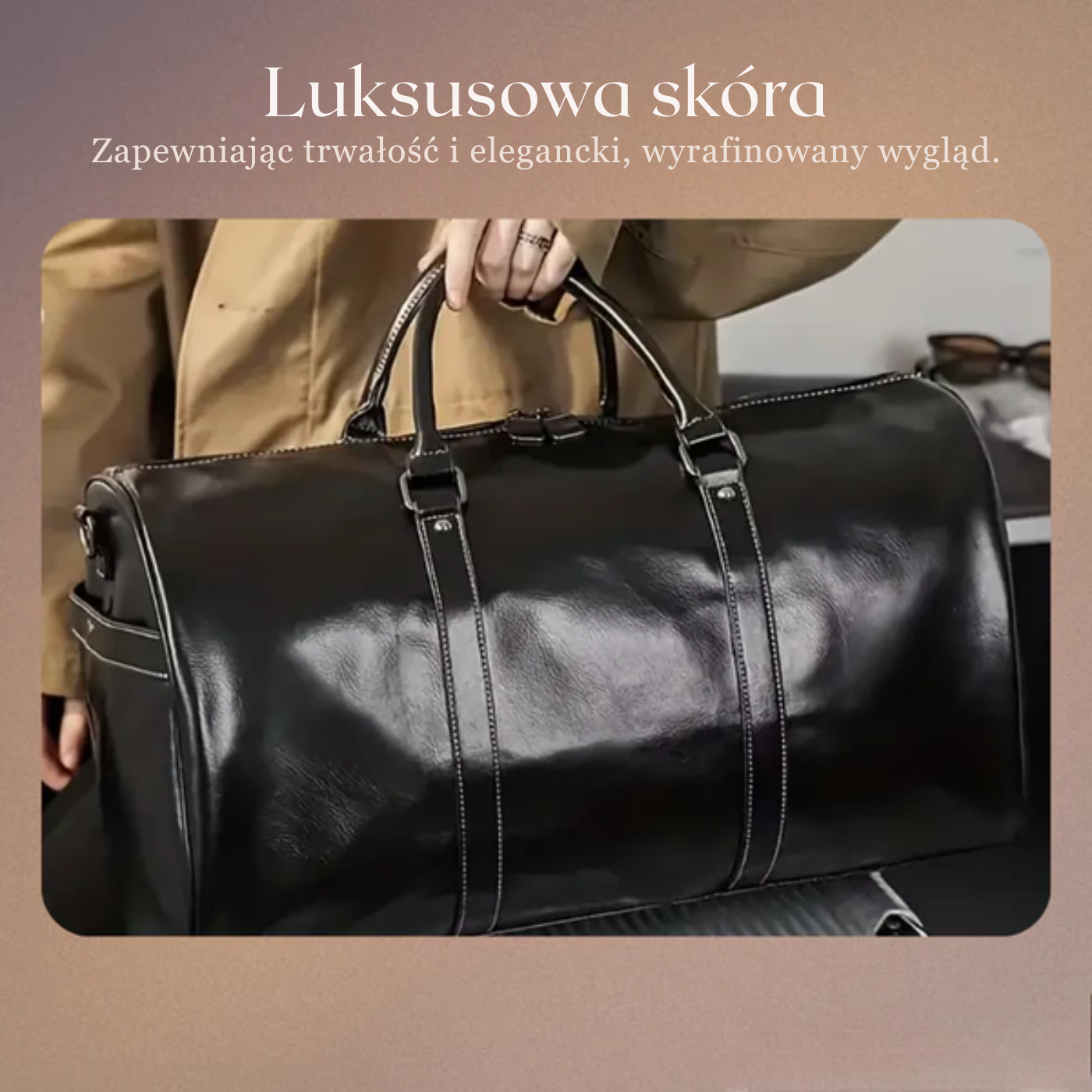 Dominik – Ponadczasowa funkcjonalność – Torba podróżna typu duffle-10287811658071-Krystyna Skórzane Atelier