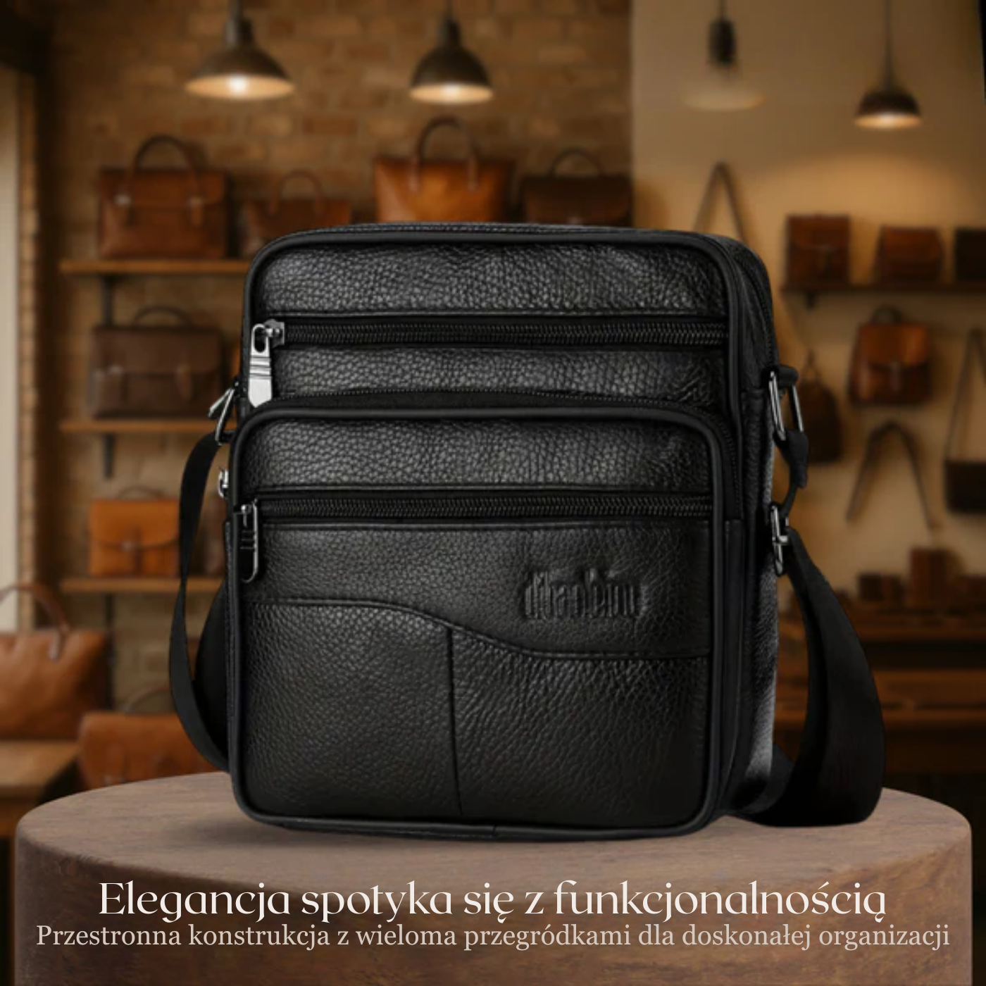 Radosław – Funkcjonalna prostota – Torba na ramię-10287811625303-Krystyna Skórzane Atelier