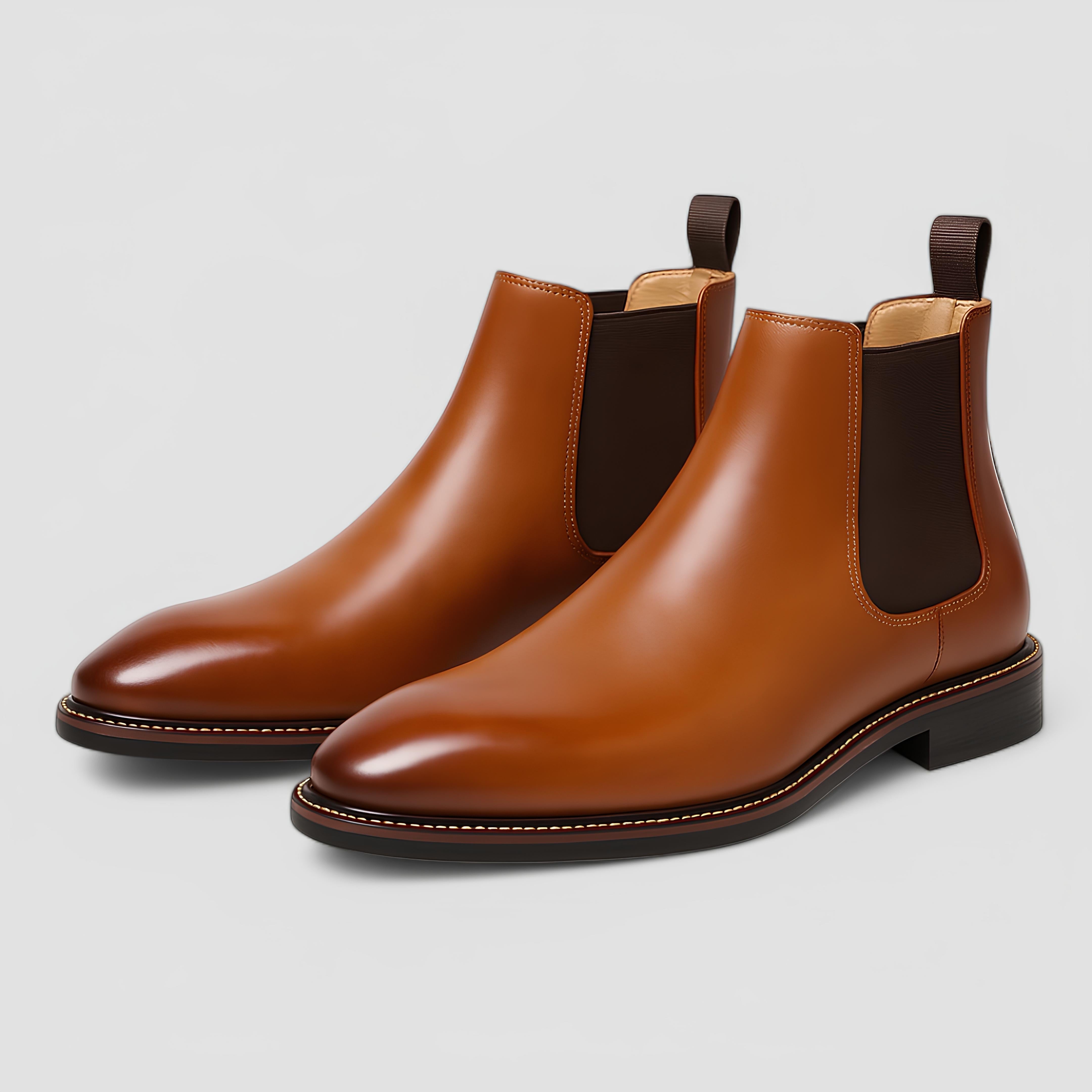 Leon – Smukła nowoczesna elegancja – Chelsea boots-10291705479511-Krystyna Skórzane Atelier