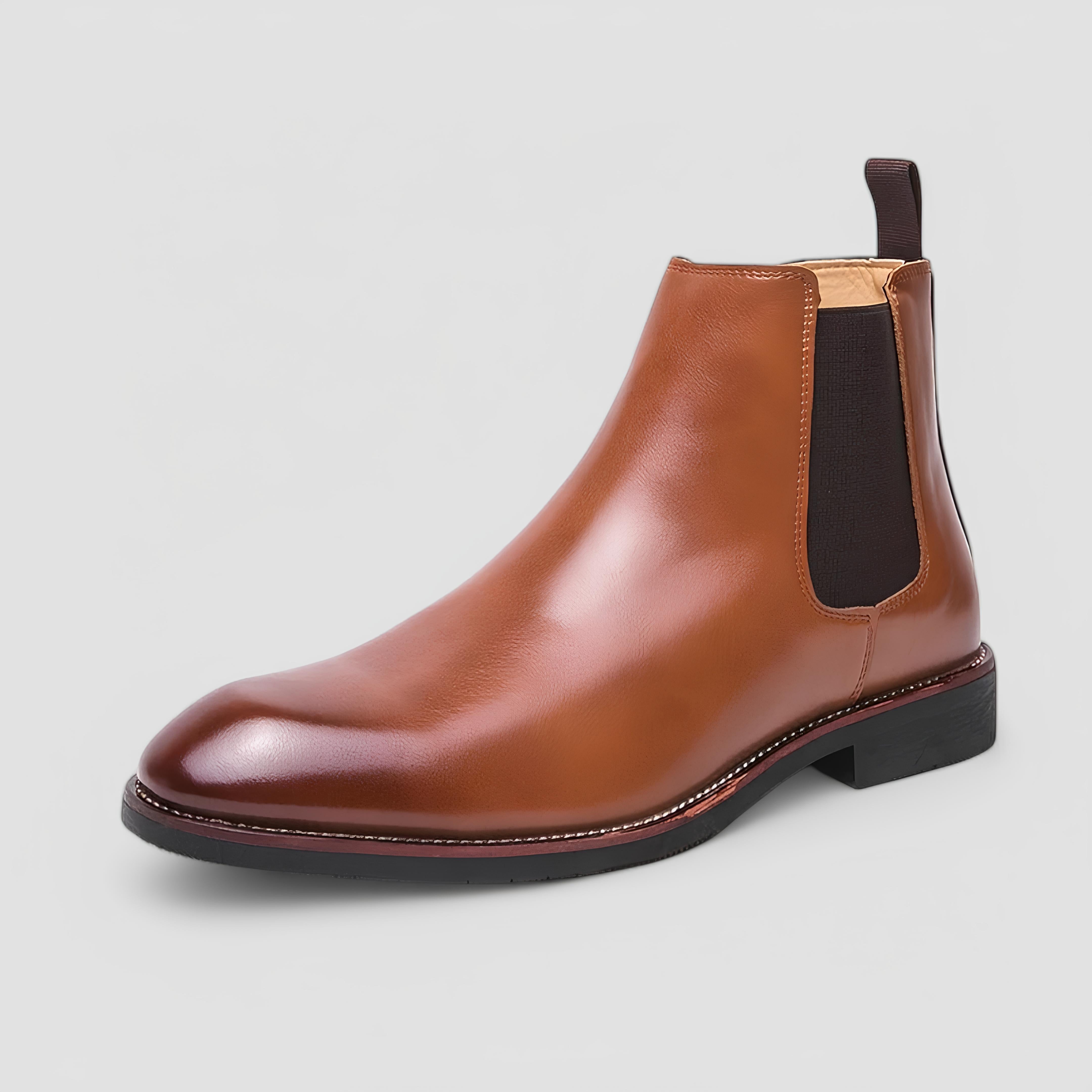 Leon – Smukła nowoczesna elegancja – Chelsea boots-10291705479511-Krystyna Skórzane Atelier